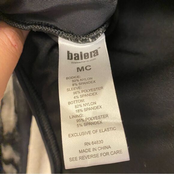 WEISSMAN Balera Dance costume Long Sleeve Chevron cutout Leotard MT10757 MC - Picture 10 of 12